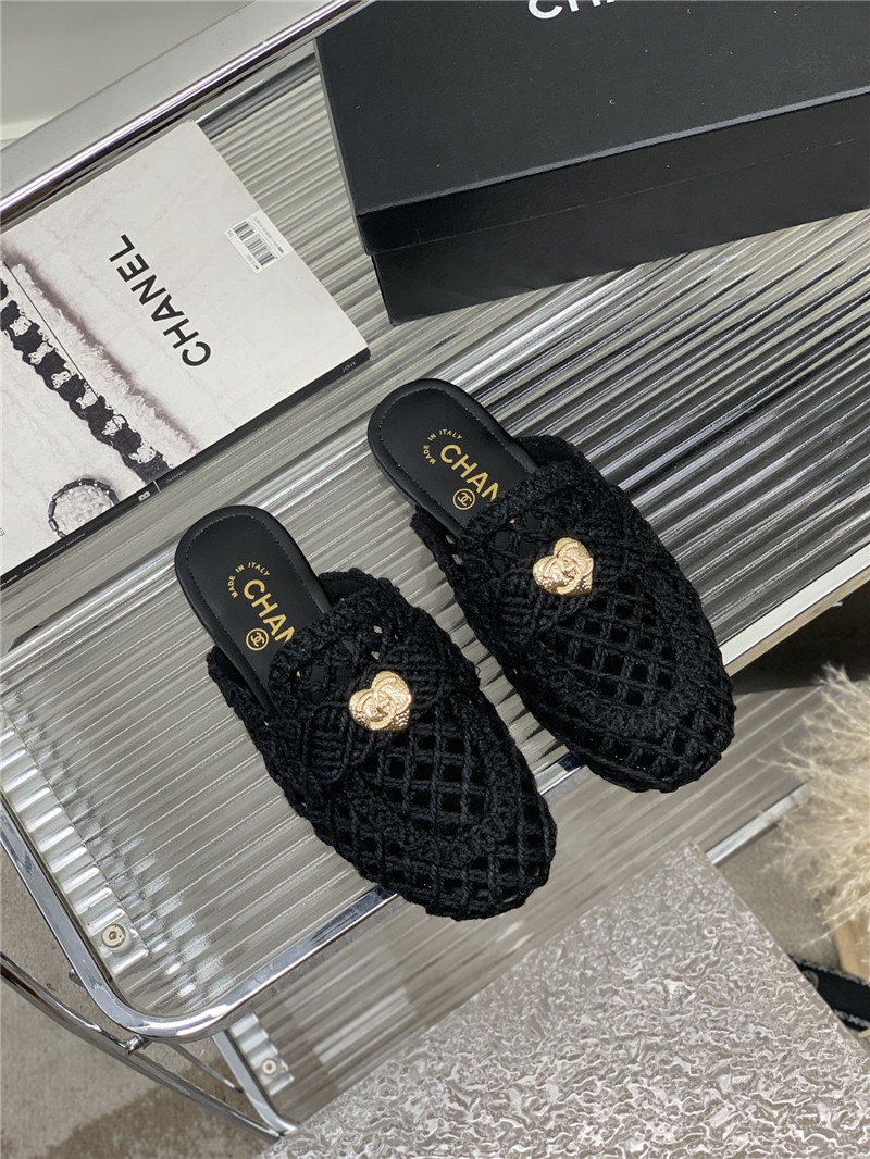 Best Replica chanel hollow Roman slippers - Colareps