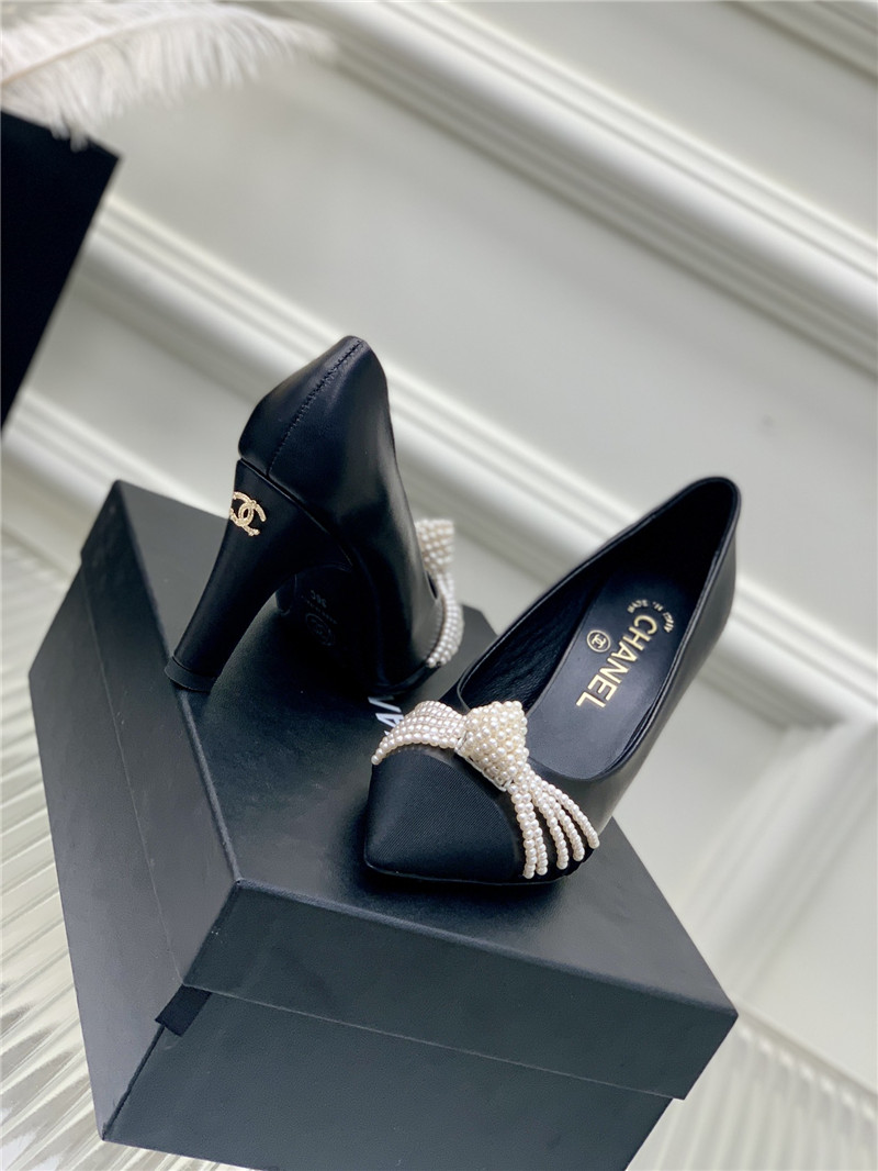Best Replica Chanel counter latest pearl shoes - Colareps
