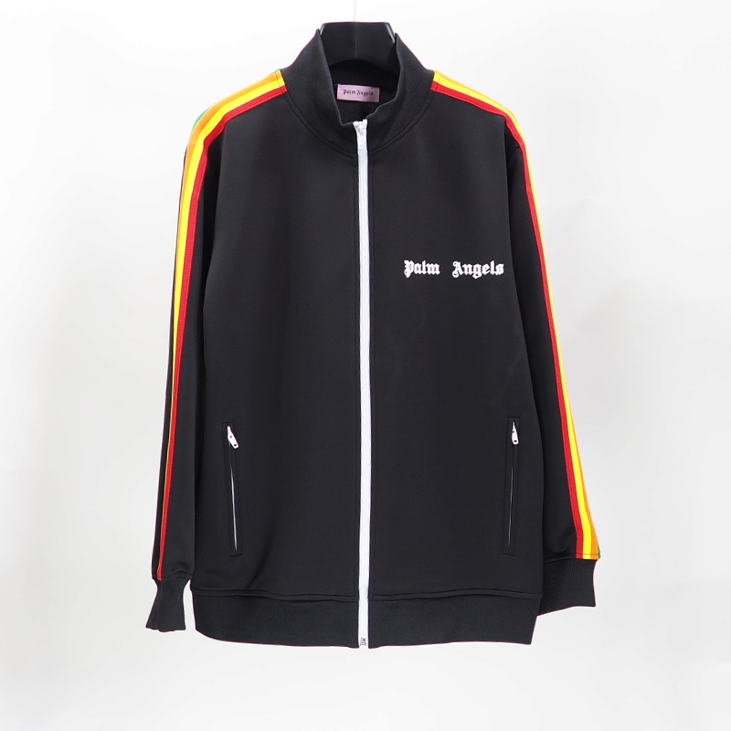 Best Replica Rainbow stripe tracksuit sport jacket black & white - Colareps
