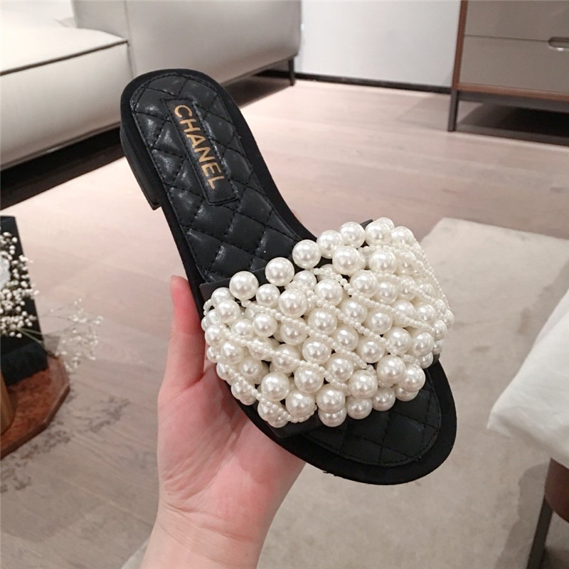 Best Replica Chanel Dupe Shoes sandals with pearls - Colareps