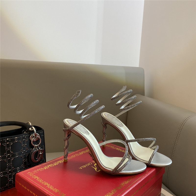 Best Replica Rene Caovilla Dupe Snake Band Sandals - Colareps