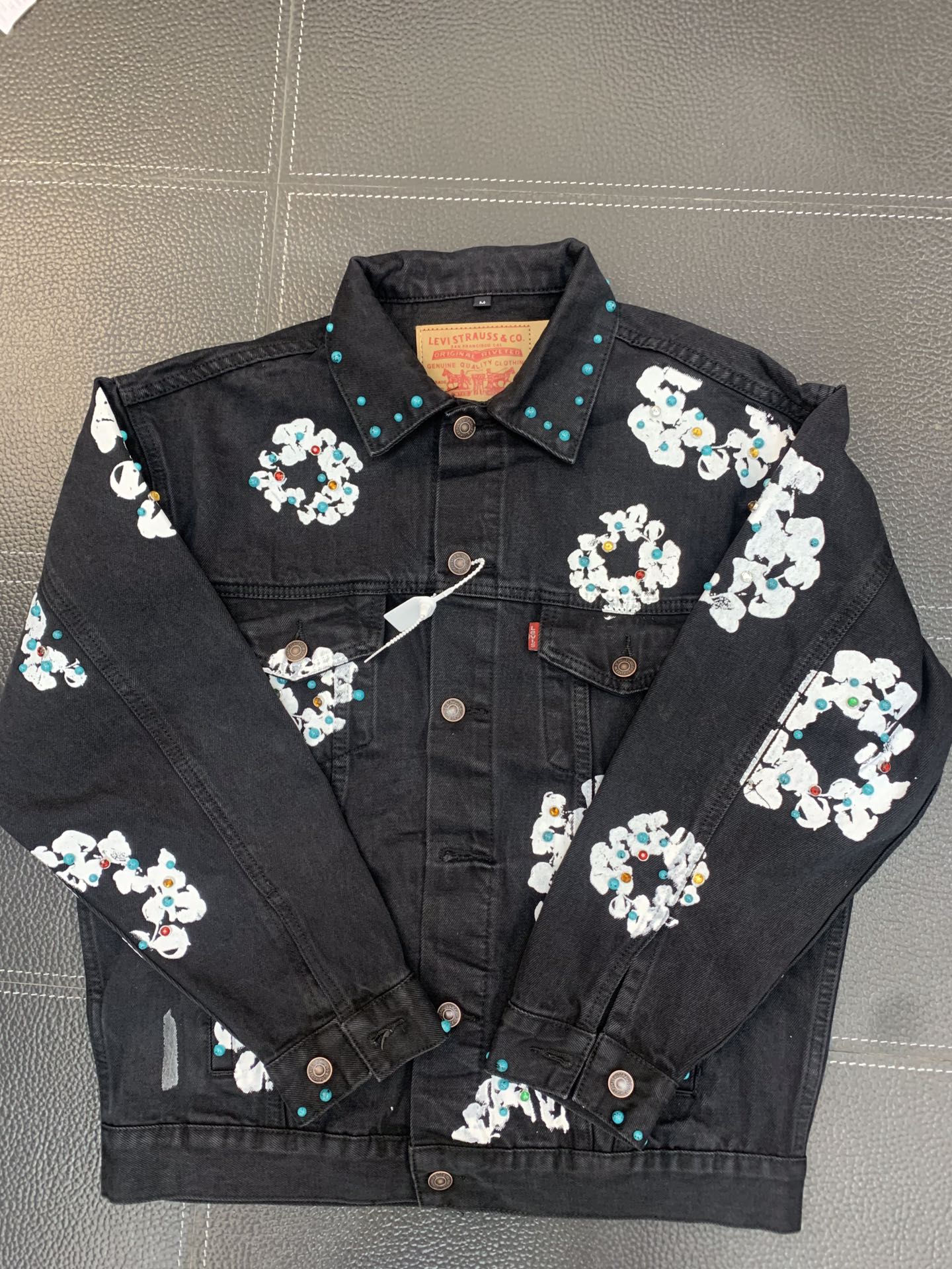 Best Replica Replica Denim Tears Gemstone inlaid cottonwood denim jacket - Colareps