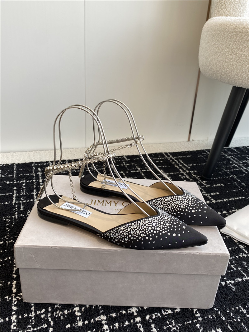 Best Replica Jimmy Choo Square Buckle Drill Point Half Drag - Colareps