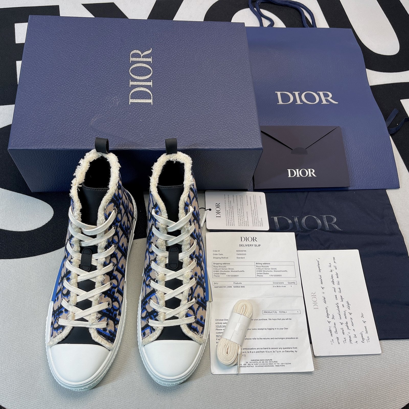 Best Replica Dior B23 High Top Sneaker 23 - Colareps