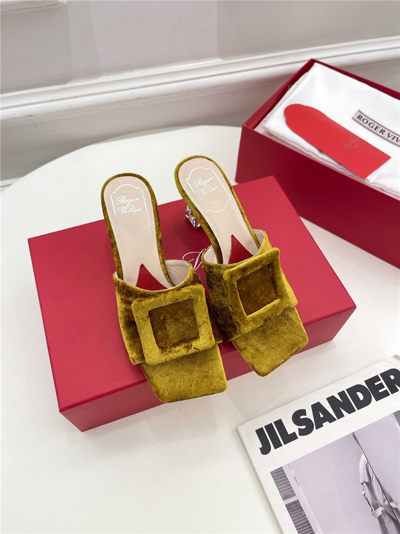 Best Replica roger vivier classic generous buckle slippers - Colareps