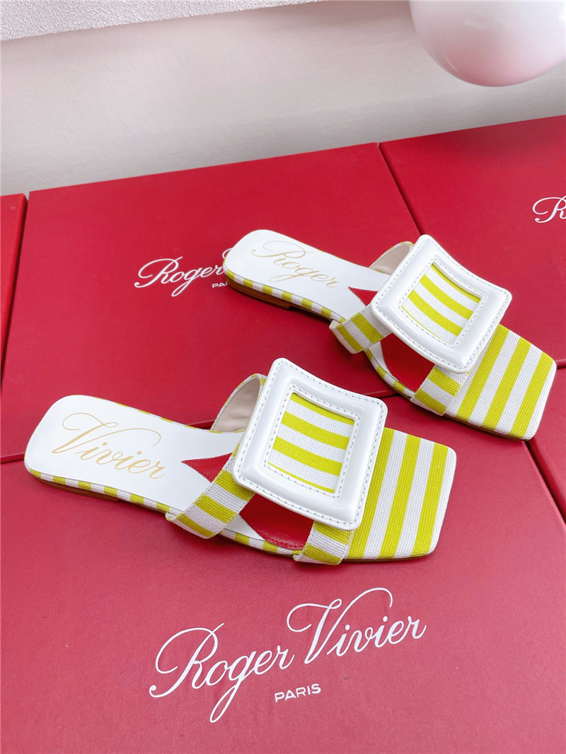 Best Replica Roger vivier embroidered buckle mules - Colareps