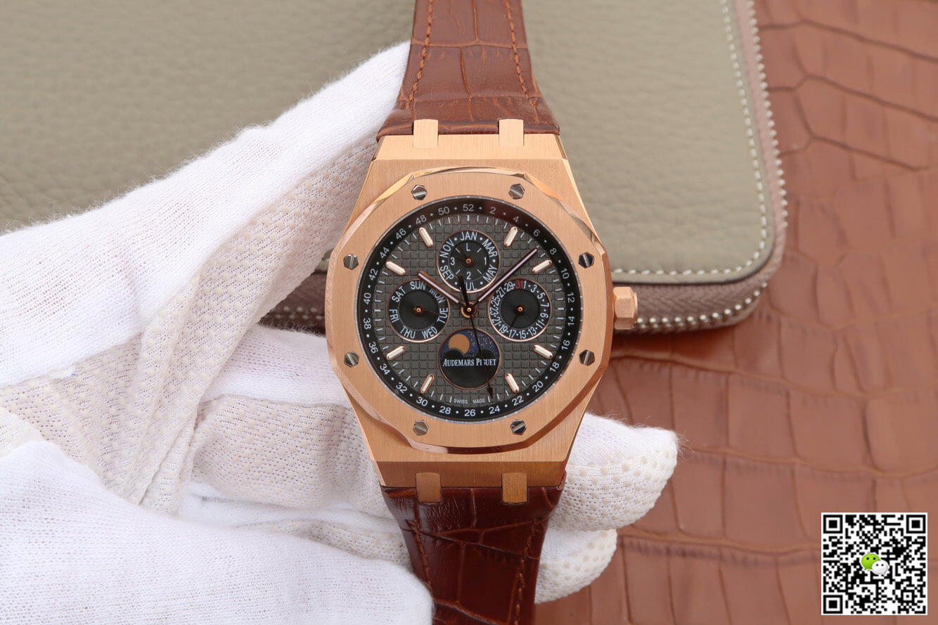 Best Replica Replica Audemars Piguet Royal Oak Perpetual Calendar 26574 1:1 Best Edition JF Factory Rose Gold - Colareps