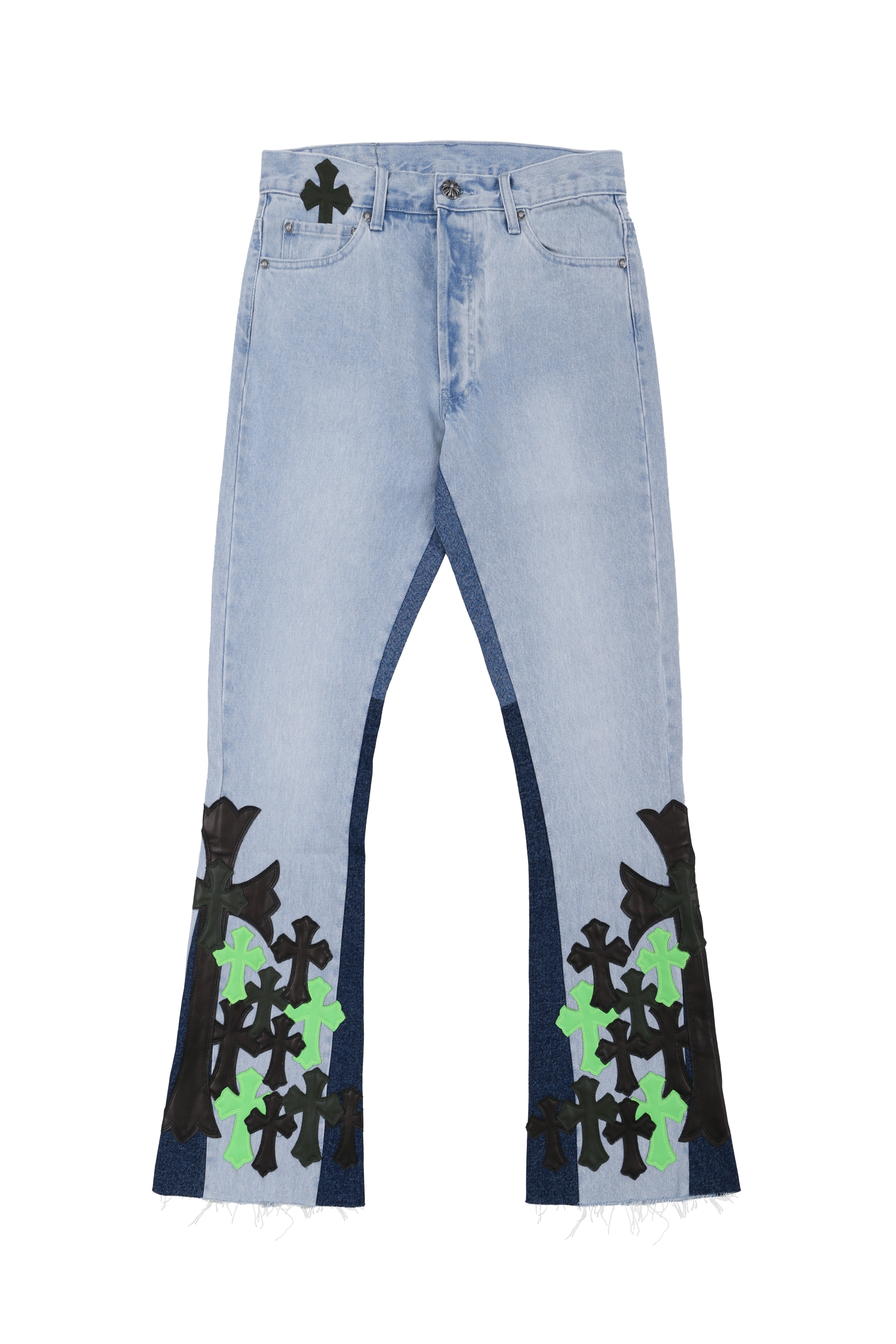 Best Replica Chrome Hearts Replica Cross Flare Denim - Colareps