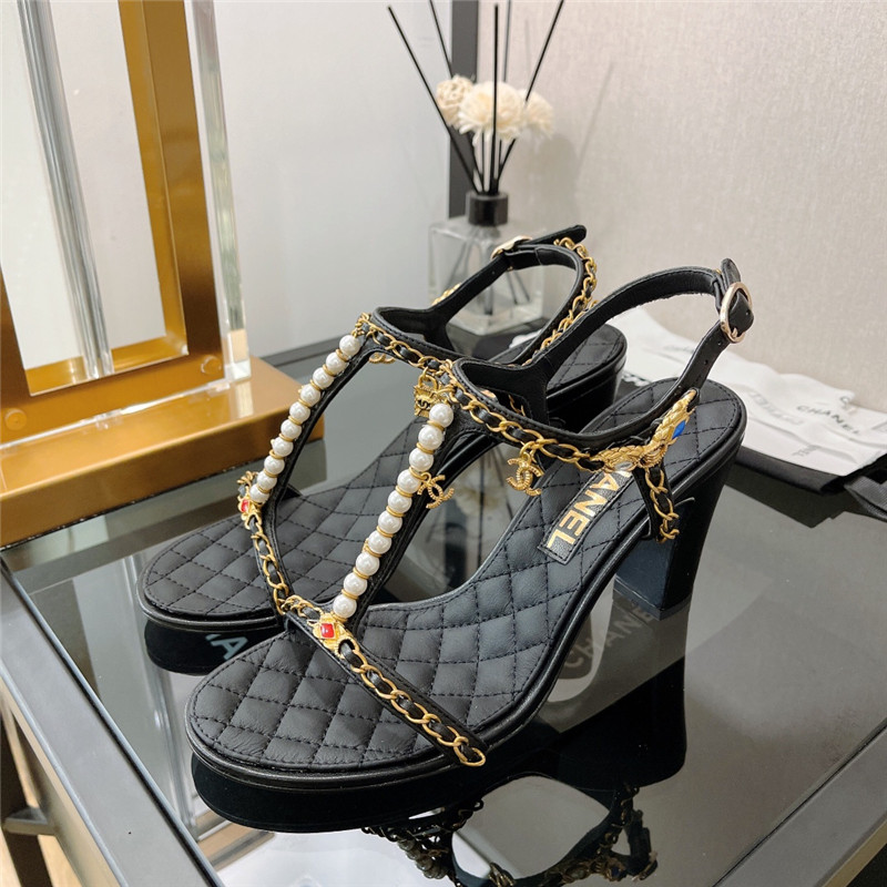 Best Replica chanel high heel sandals womens - Colareps