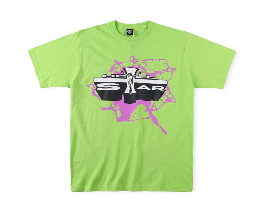 Best Replica 1:1 quality version Giant cross washed old print tee 2 colors - Colareps