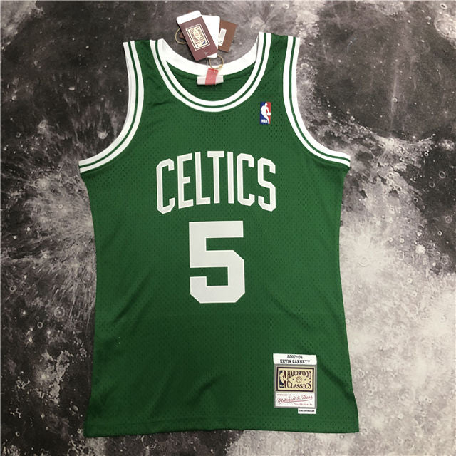 Best Replica KEVIN GARNETT BOSTON CELTICS THROWBACK JERSEY (HEAT APPLIED) - Colareps