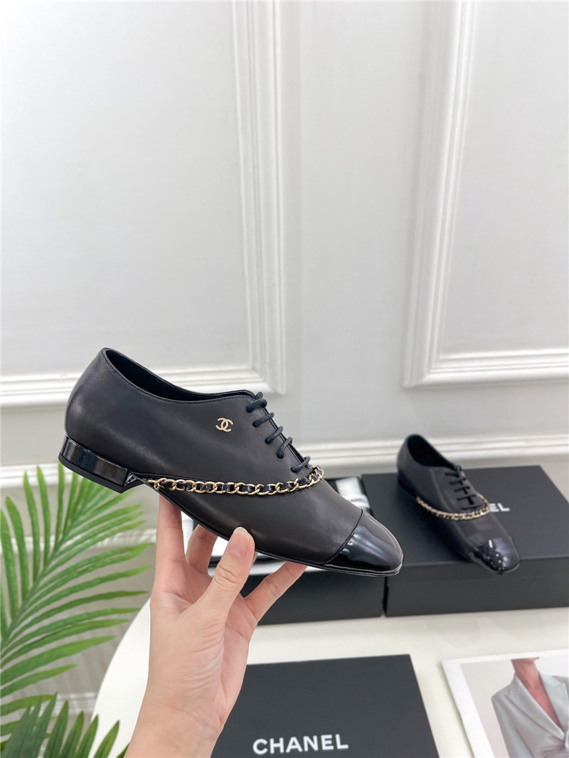 Best Replica Chanel catwalk chain lace-up shoes - Colareps