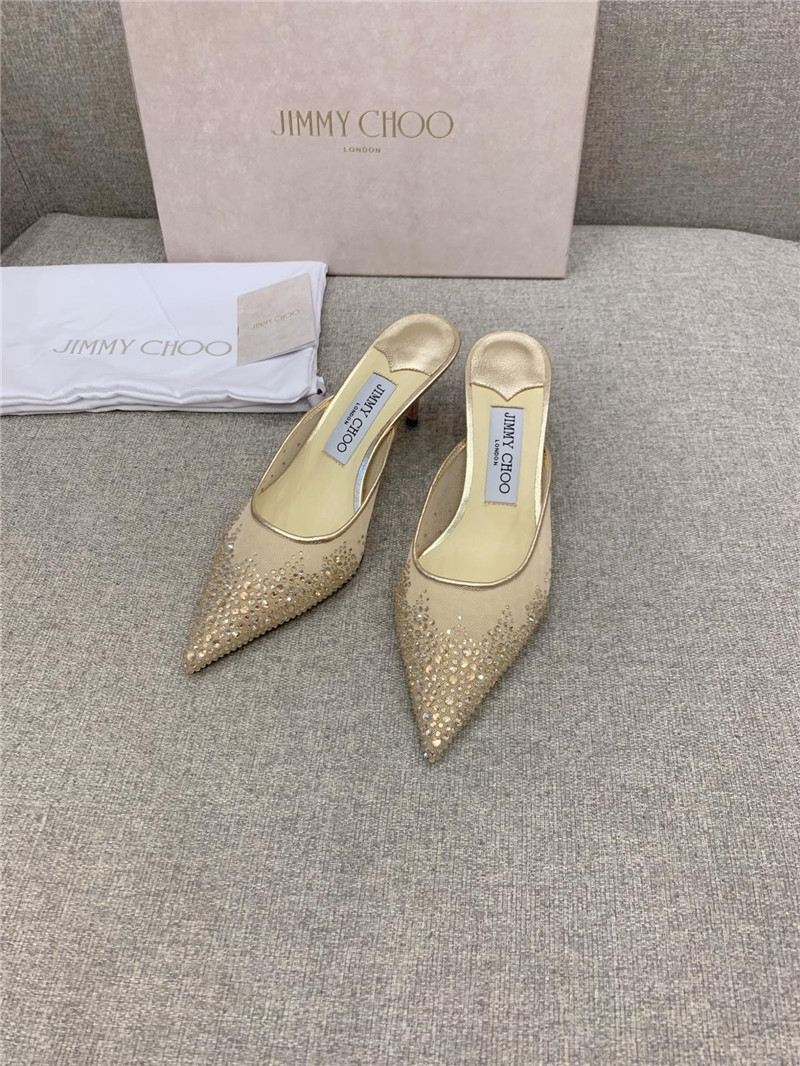 Best Replica Jimmy Choo new rhinestone mesh fairy shoes wedding shoes - Colareps