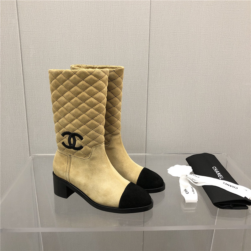 Best Replica chanel logo classic ankle boots - Colareps
