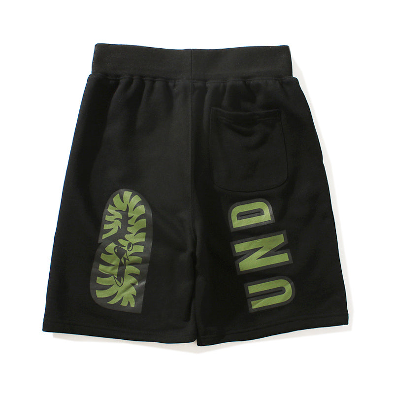 Best Replica BAPE x Undefeated Shorts Shark Camo Green Black Pants HDCP8653 - Colareps