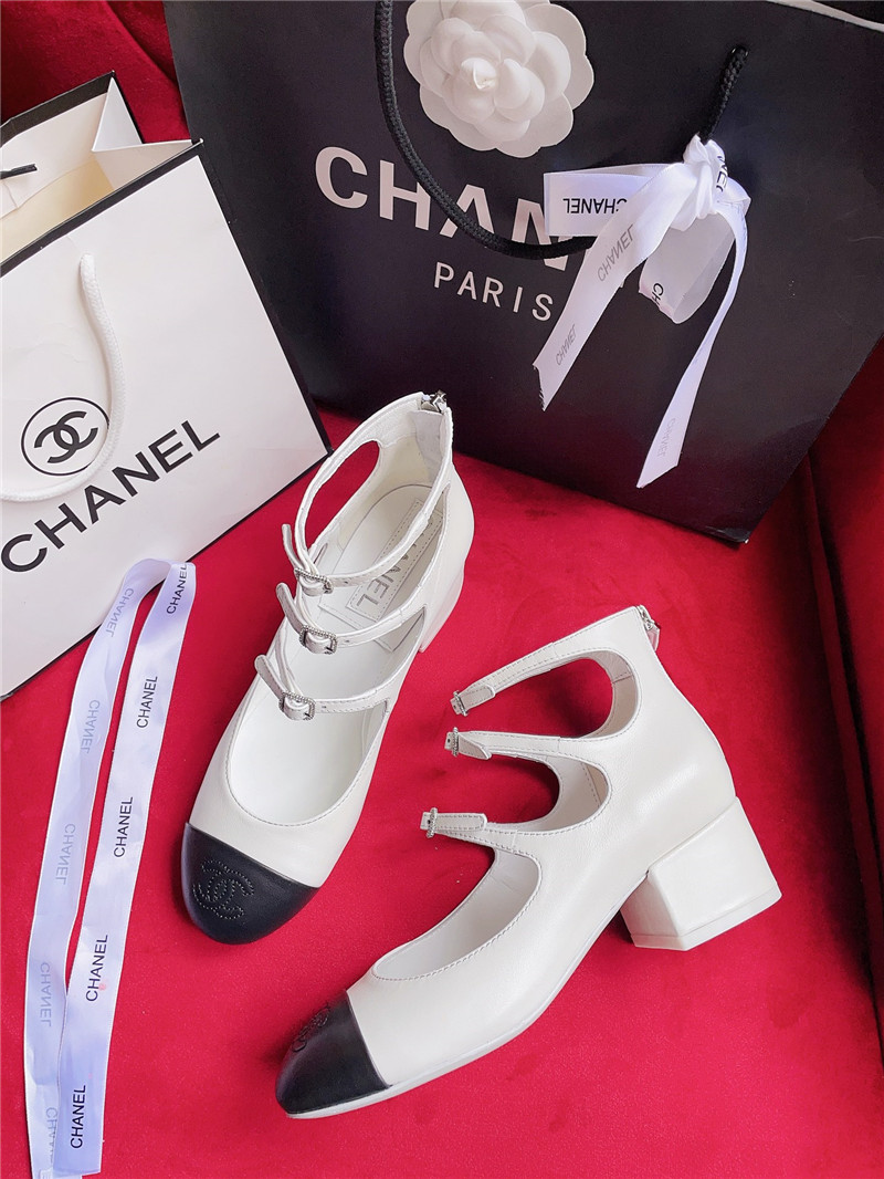 Best Replica Chanel classic color matching elements large logo shoes - Colareps