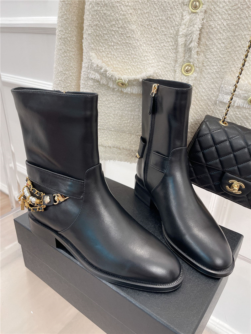 Best Replica chanel classic jewel chain ankle boots - Colareps