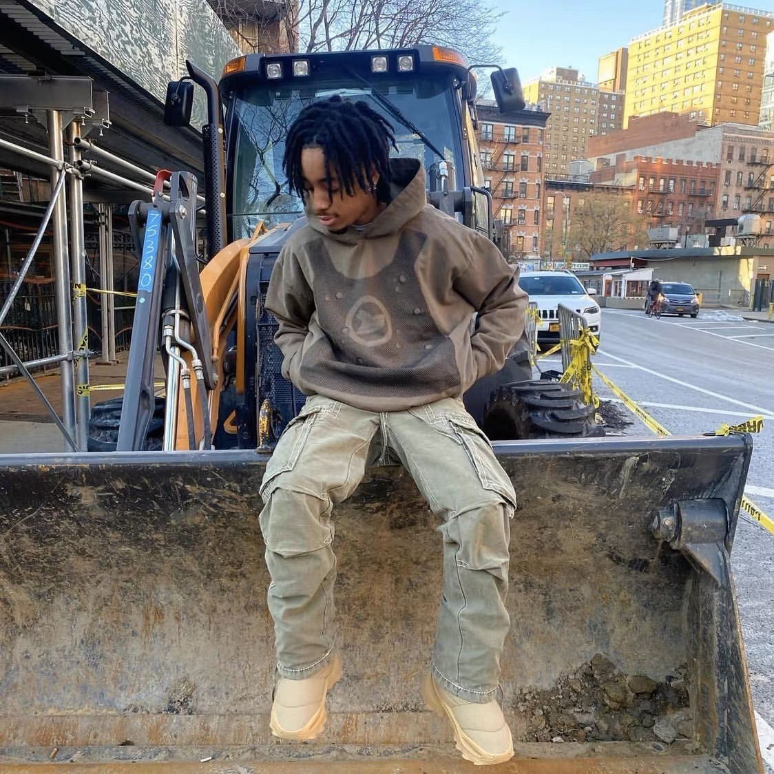 Best Replica 1:1 quality version Vest print logo hoodie 2 colors - Colareps