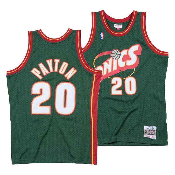Best Replica GARY PAYTON SEATTLE SONICS THROWBACK JERSEY - Colareps