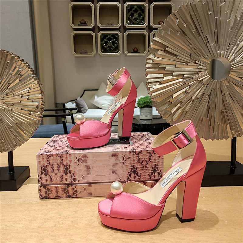 Best Replica Jimmy Choo hot diamond pearl crystal ball sandals - Colareps