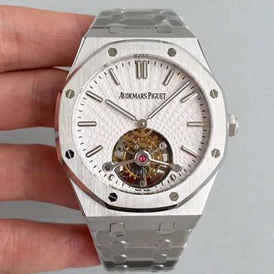 Best Replica Audemars Piguet Replica 26522OR.OO.120OR.01 R8 Factory 1:1 Best Edition Swiss Tourbillon White Dial - Colareps
