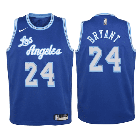 Best Replica KOBE BRYANT LOS ANGELES LAKERS BLUE THROWBACK JERSEY - Colareps