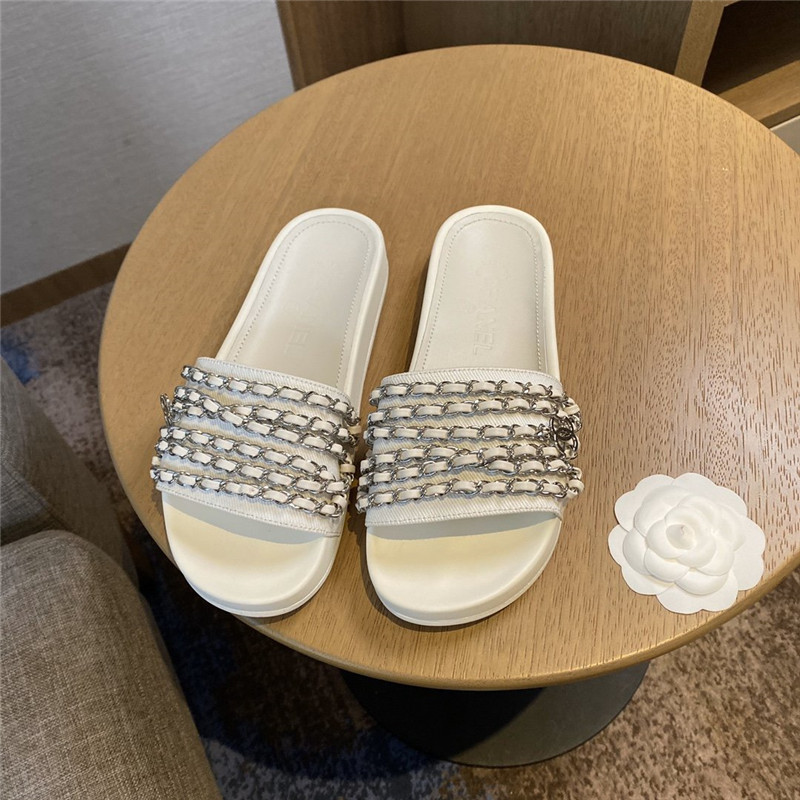 Best Replica chanel chain flip flops - Colareps