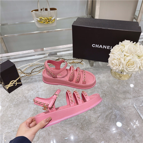 Best Replica chanel chain platform sandals - Colareps