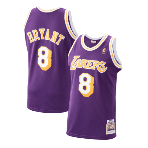 Best Replica KOBE BRYANT #8 LOS ANGELES LAKERS PURPLE THROWBACK JERSEY - Colareps