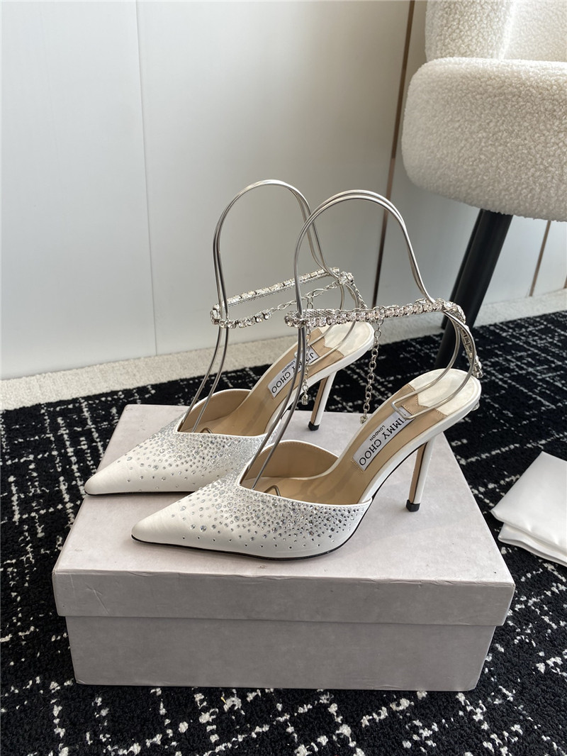 Best Replica Jimmy Choo Square Buckle Drill Point Half Drag - Colareps