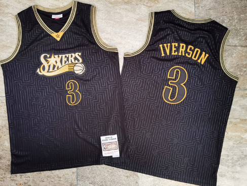 Best Replica ALLEN IVERSON PHILADELPHIA 76ERS THROWBACK JERSEY - Colareps