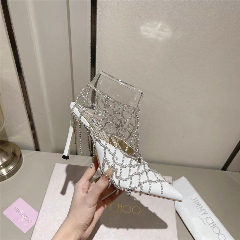 Best Replica Jimmy Choo Rhinestone Sandals - Colareps