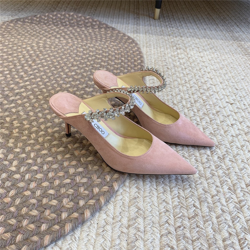 Best Replica Jimmy Choo Rhinestone Slide Sandals - Colareps