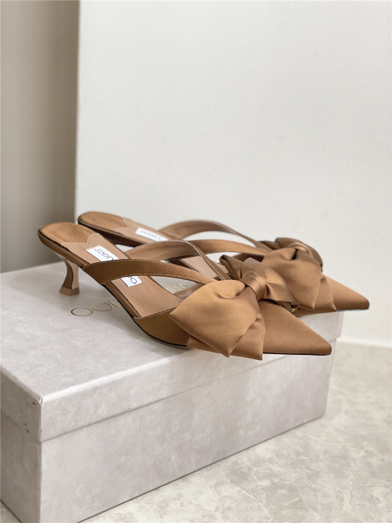 Best Replica jimmy choo bow heels dupe bow-embellished sandals - Colareps