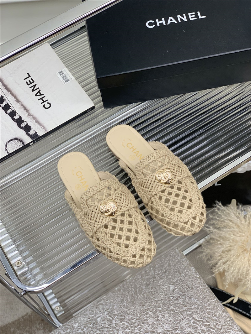 Best Replica chanel hollow Roman slippers - Colareps
