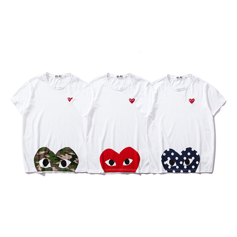 Best Replica Comme des Garcons Play Dot Half Camo Heart Shirt 2149 - Colareps