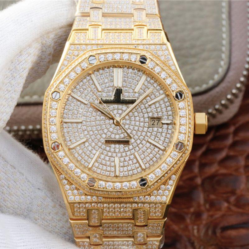 Best Replica Replica Audemars Piguet Royal Oak 15400.OR01 1:1 Best Edition Swiss ETA3120 White Diamond Dial - Colareps