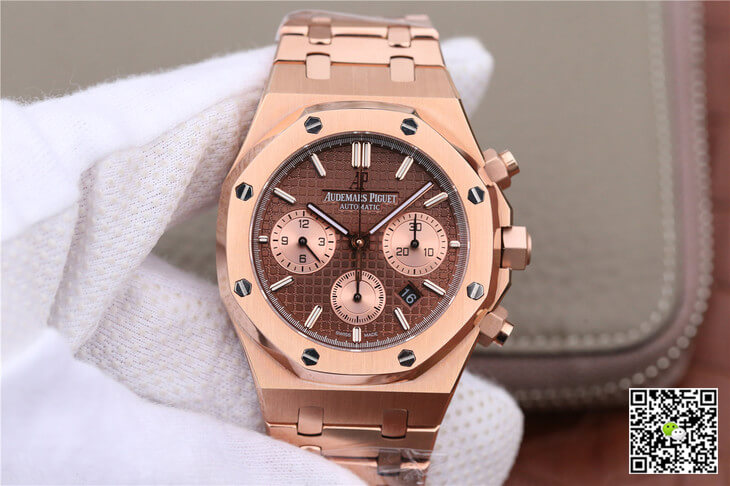 Best Replica Replica Audemars Piguet Royal Oak Chronograph 26331OR.OO.1220OR.02 1:1 Best Edition OM Factory Rose Gold - Colareps
