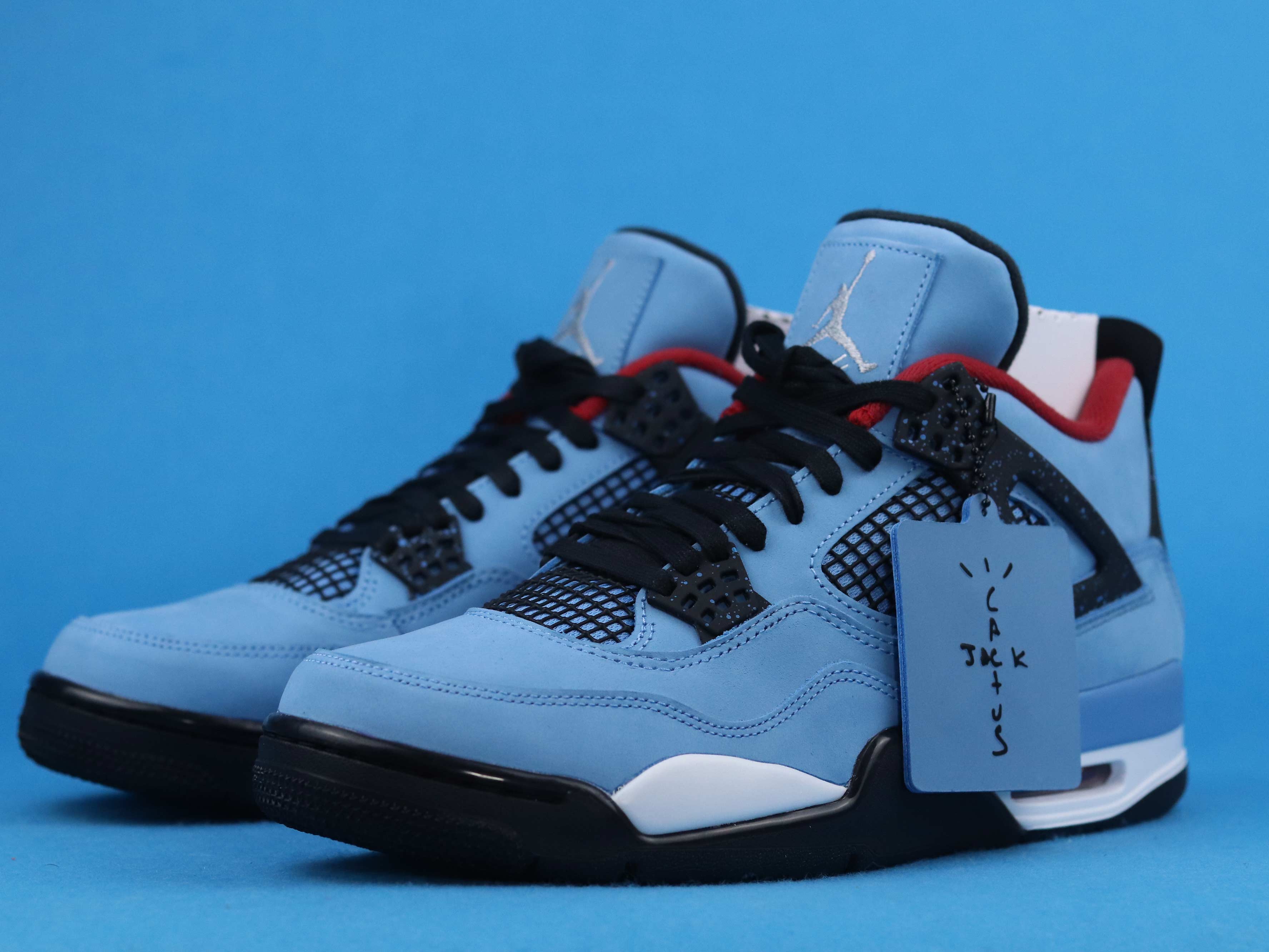 Best Replica Jordan 4 Retro Travis Scott Cactus Jack Extended Size - Colareps