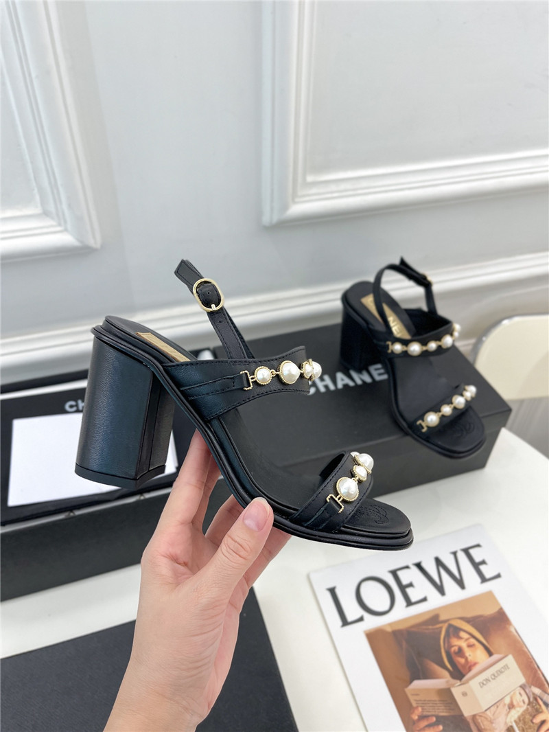 Best Replica Chanel counter catwalk pearl sandals - Colareps