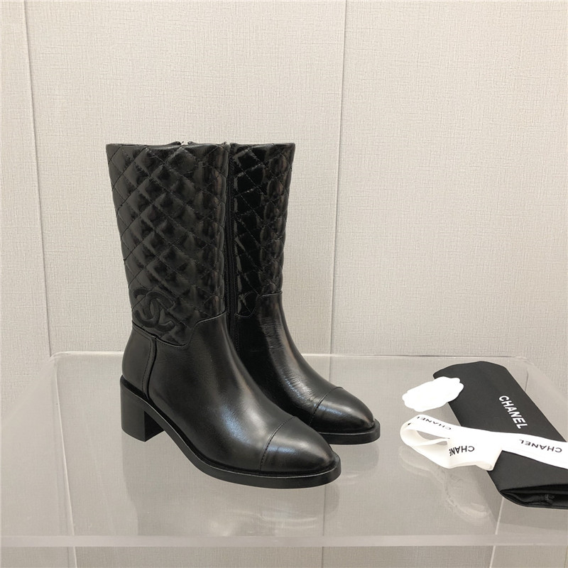 Best Replica chanel logo classic ankle boots - Colareps