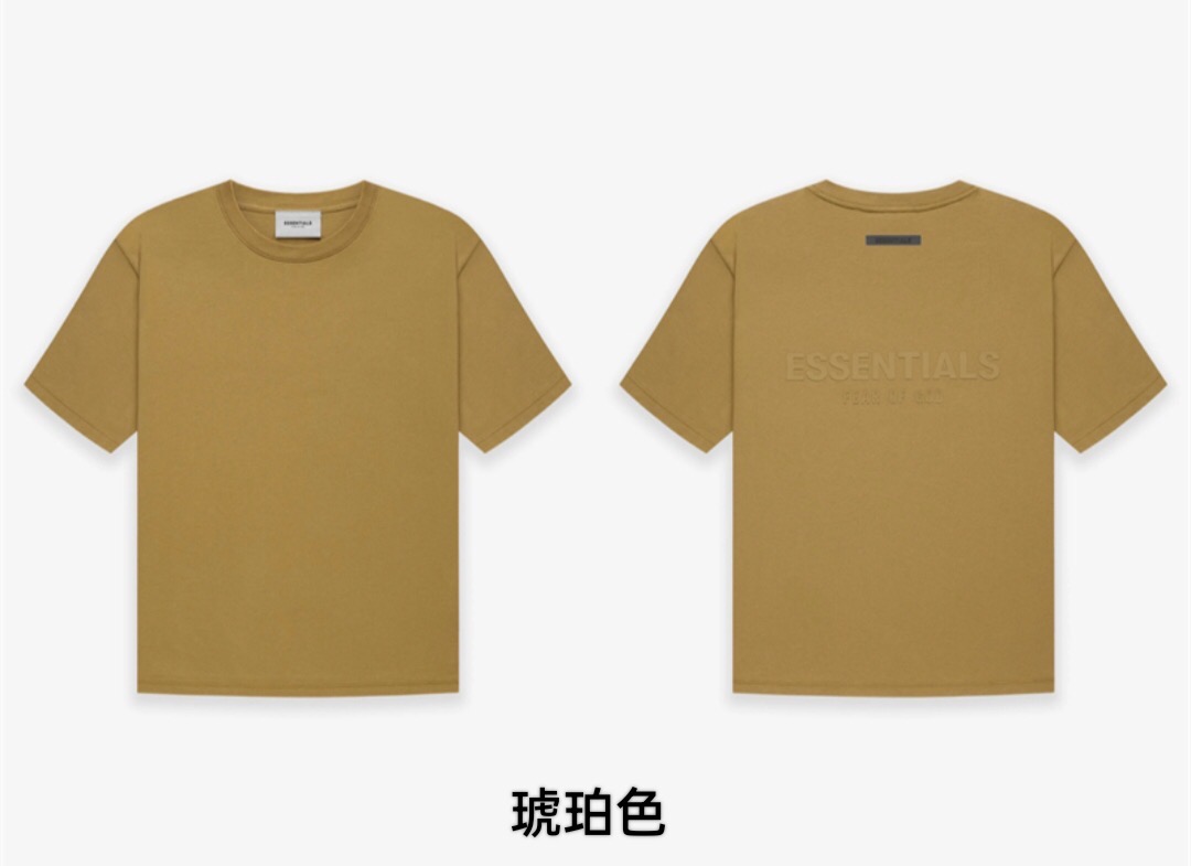 Best Replica 1:1 quality version Fear of God Fog Essentials 2021 new arrivals Tee 8 colors - Colareps