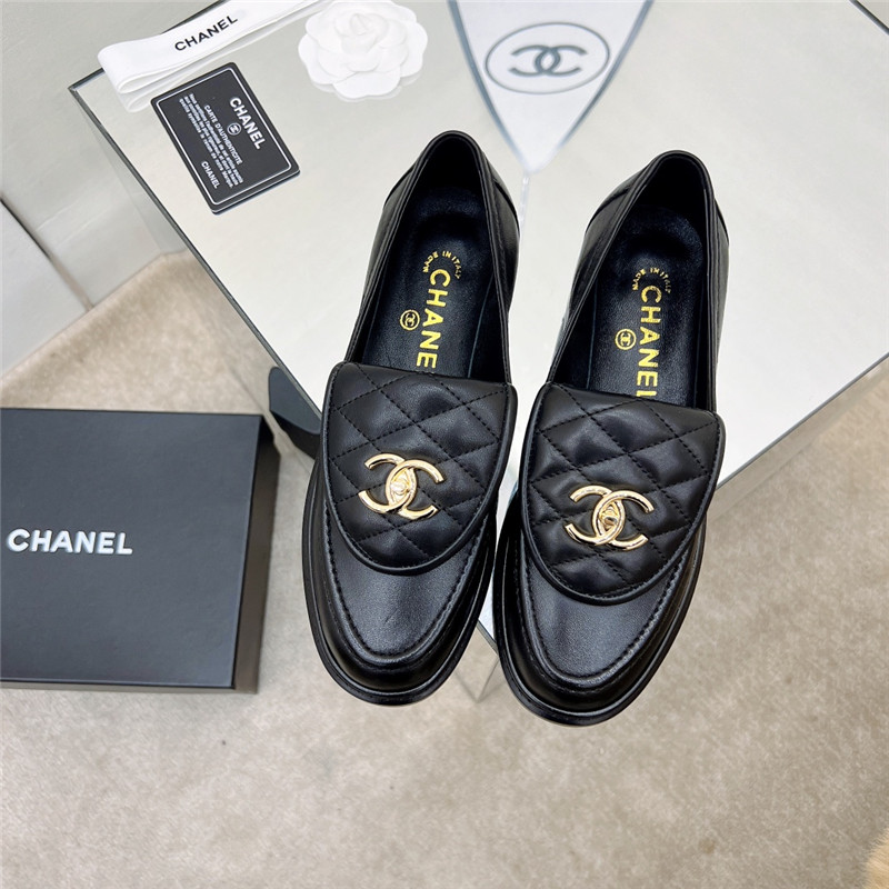 Best Replica chanel classic diamond logo loafers - Colareps