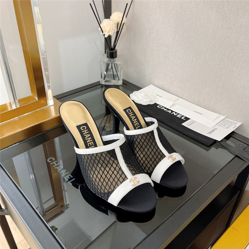 Best Replica chanel fish mouth stiletto sandals - Colareps