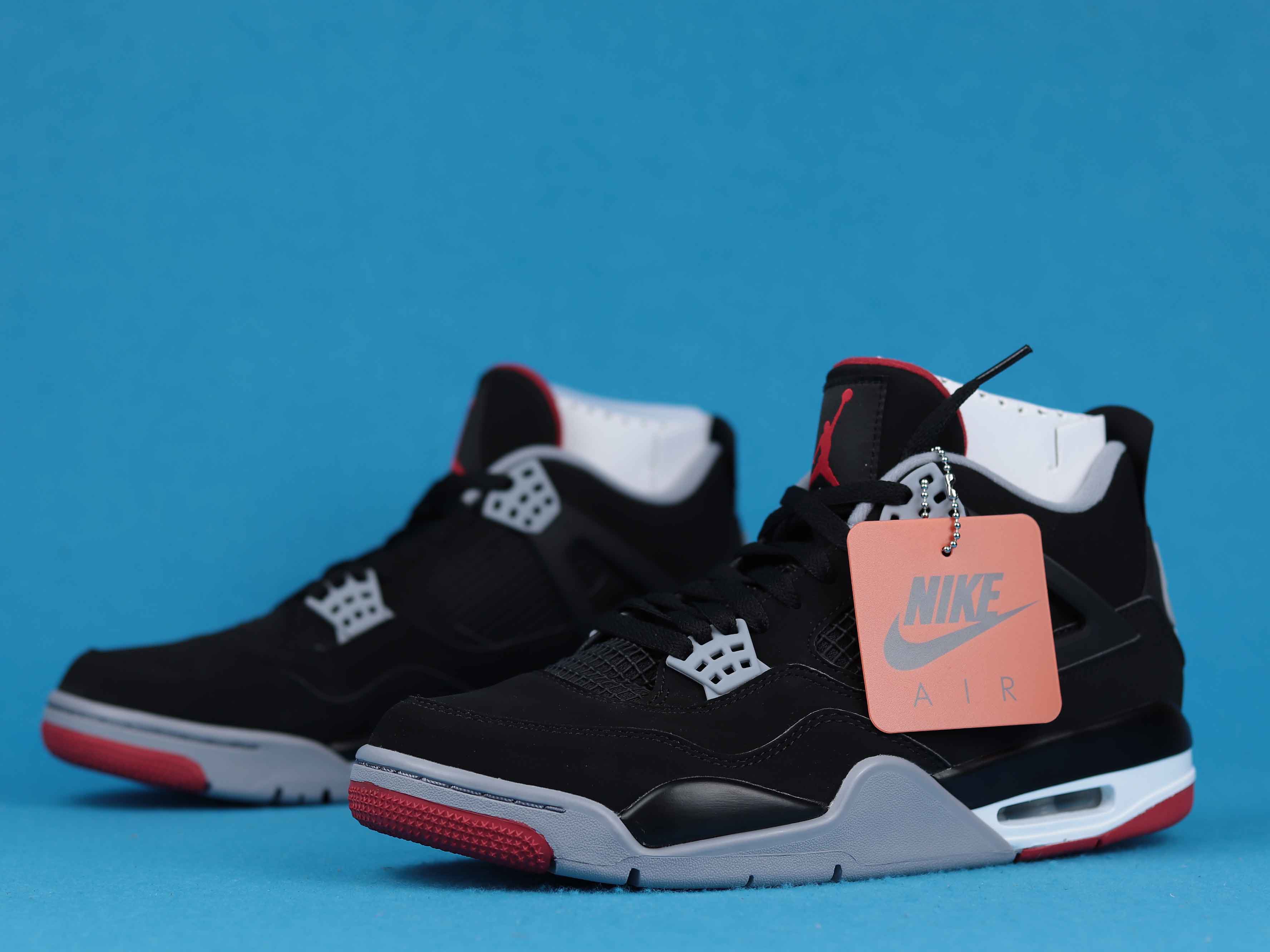 Best Replica Air Jordan 4 Bred Extended Size - Colareps