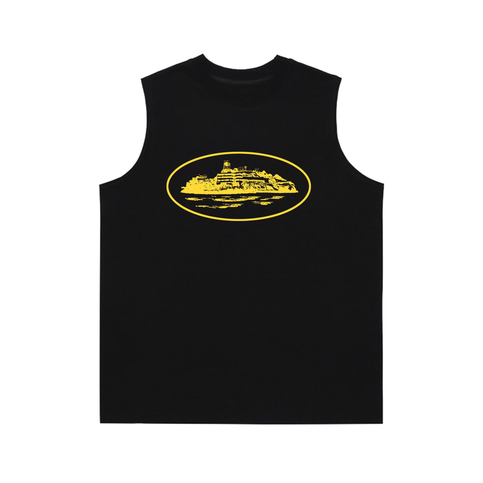 Best Replica Island Print Sleeveless Canvas Vest 4 colors - Colareps