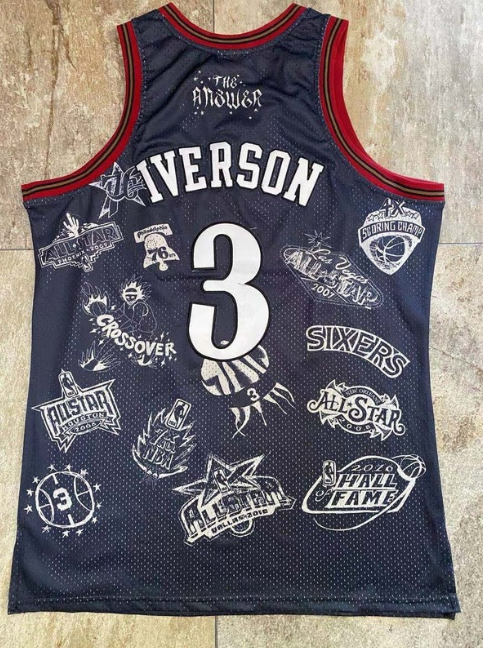 Best Replica ALLEN IVERSON PHILADELPHIA 76ERS JERSEY - Colareps