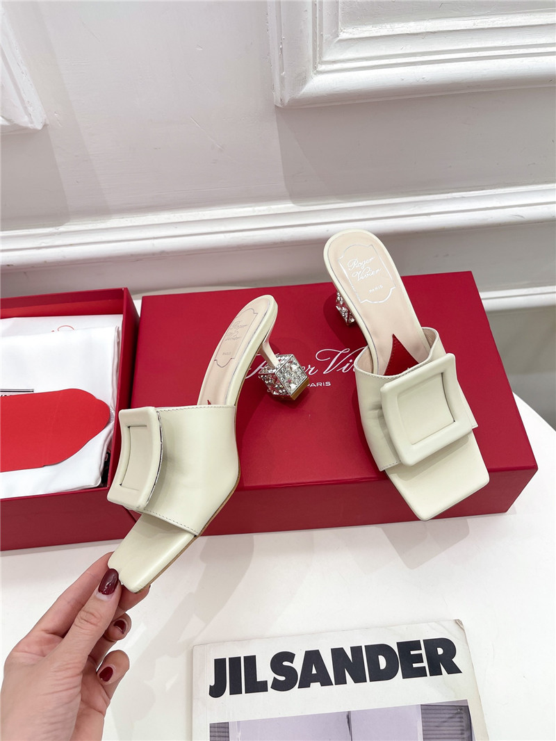 Best Replica roger vivier classic generous buckle slippers - Colareps
