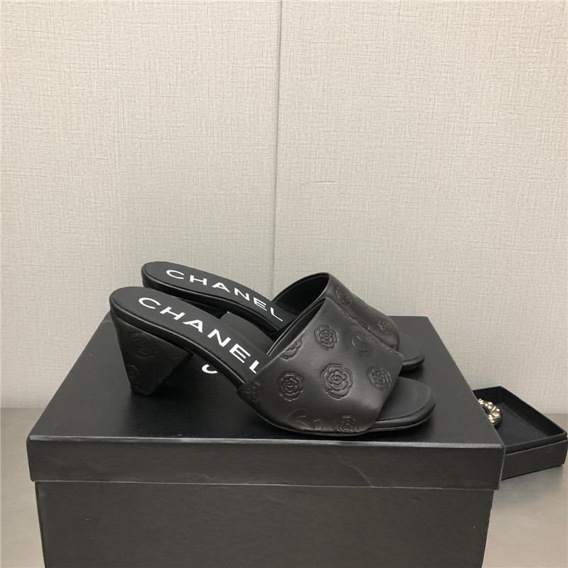 Best Replica Chanel C buckle slippers classic pearl slippers - Colareps