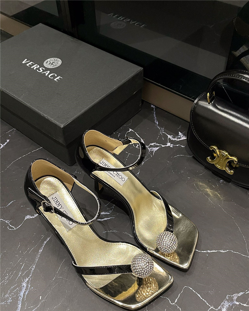 Best Replica Jimmy Choo new rhinestone ball sandals - Colareps